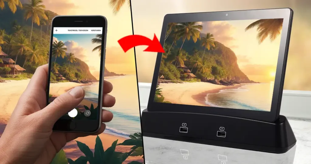 Digitale Fotolijst - foto Versturen