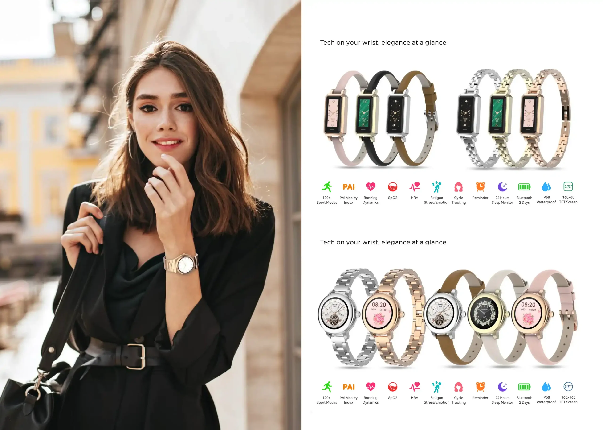 PST Smart Watches, Armbanden, Ringen en Brillen